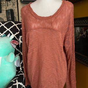 Pink rose lightweight sweater